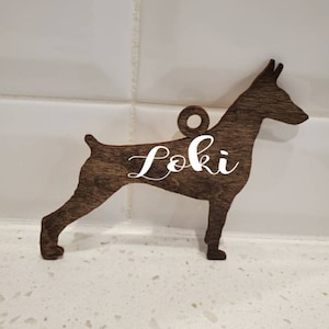 Free Shipping Doberman Personalized Dog Ornament