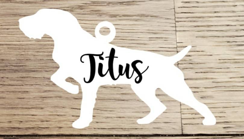 German Wire Hair Pointer Personalized Ornament