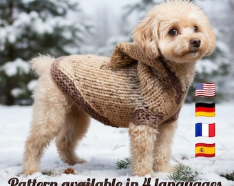 Cozy Knit Dog Hoodie Pattern | Sweater PDF – All Sizes Included