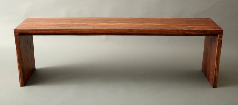 Walnut Large Bench Mid Century to Modern Style For your Hallway Entryway Gallery Sofa Table Etc image 4