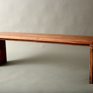 Walnut Large Bench Mid Century to Modern Style For your Hallway Entryway Gallery Sofa Table Etc image 3