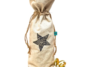 Reversible Gift Bag - Reusable Bag for Wine, Olive Oil, Sparkling Juice...