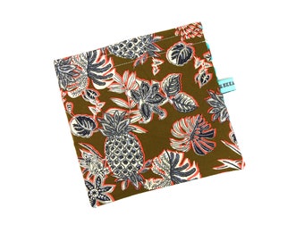 Reusable Snack Bag - Reusable Sandwich Bag - Tropical Paisley