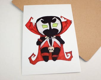 Mini Spawn - 4x6 Print [ Image Comics  / Fan Art / Chibi ]
