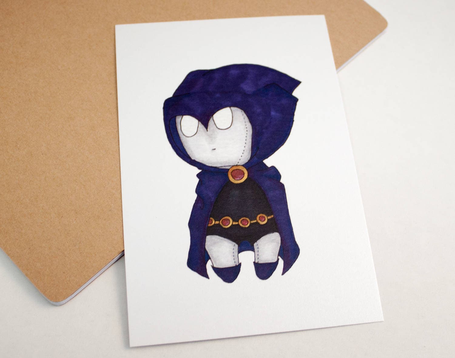 Mini Raven - 4x6 Print [ DC / Fan Art / Chibi ] - Etsy