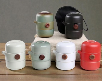 Handmade Japanese Porcelain Kungfu Tea Set – Zen Teapot & Cups