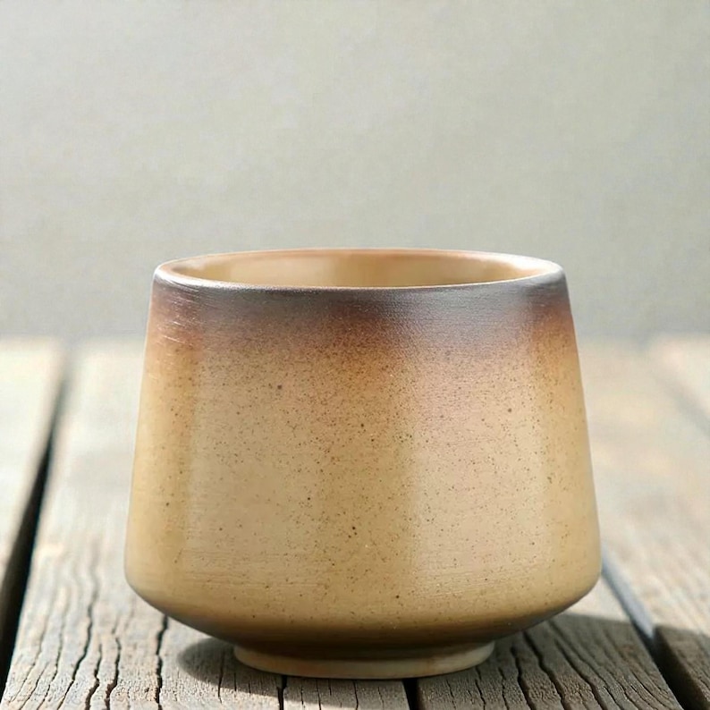 Hantverksmässig keramisk kaffekopp 200ml – Handgjord glaserad lattekopp, minimalistisk keramikkopp för kaffe- och teälskare C