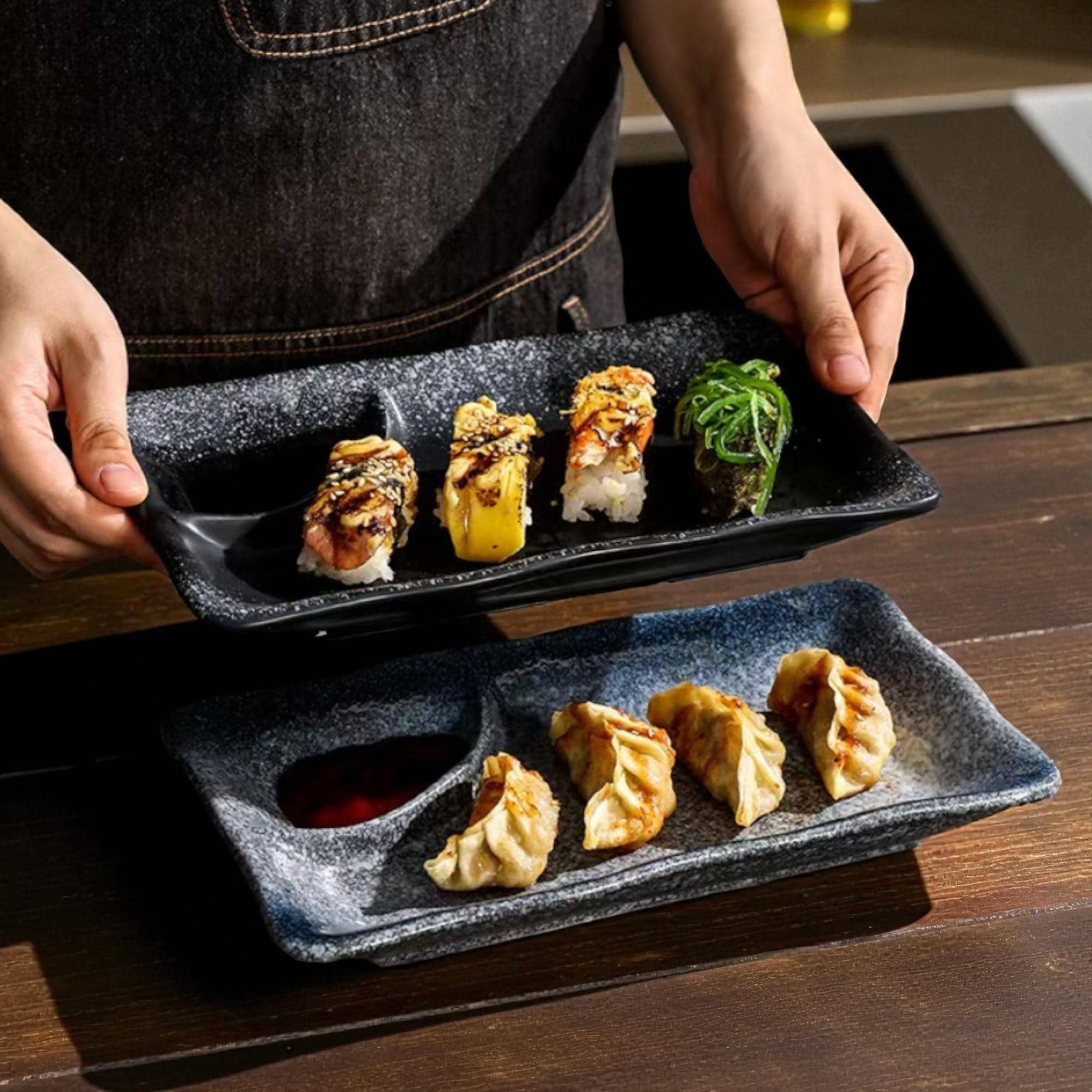 Sushi plate handmade pottery - Etsy 日本
