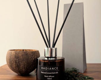 Reed Diffuser in Natural Scents | Clean Home Fragrance 100ml | Essential Oils Gift