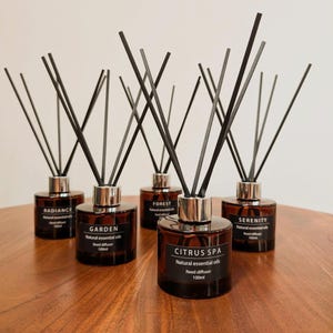 Natürlicher Reed Diffuser 100ml | Ungiftige Düfte von ätherischen Ölen | Raumduft Aromatherapie Geschenk