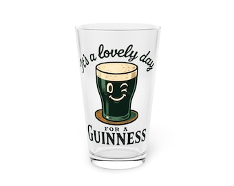 Guinness Pint Glass, St. Patrick's Day Beer Glass, 16oz