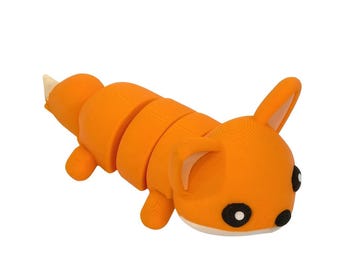 Flexi Fox: 3D Printed Art Toy & Fidget Friend