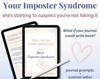 Imposter Syndrome Journal Prompts | Personalized Letter (Digital Gift)