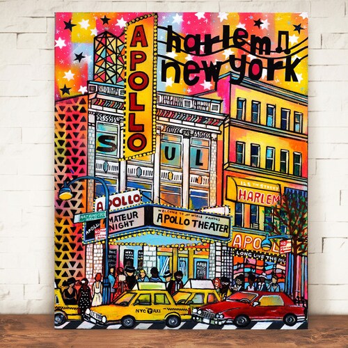 Apollo Theater Harlem New York Art New York Home Decor Etsy