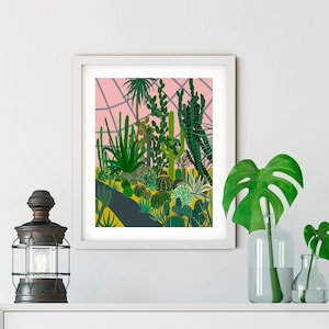 Bronx Botanischer Garten KUNST/Kaktus Kunstdruck/Botanischer Garten NYC/New York Illustration/Botanischer Garten Kunstdruck