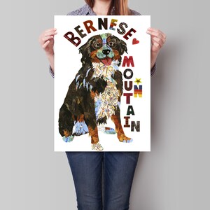 Berner Sennenhund Kunstdruck/BERNER BERG Kunstdruck/Berner Sennenhund Wandkunst