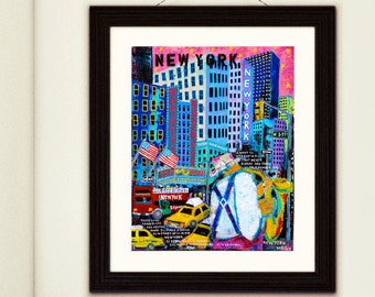 RADIO CITY ART-Radio city new york art-New York Radio city music Art-Radio City print-saxophone player art-Saxophone music art-Home decor