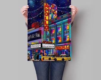 Apollo Theater Harlem - New York Art - New York Home Decor -Harlem Art - New York print -New York Gift-Harlem New York Art-Harlem art print