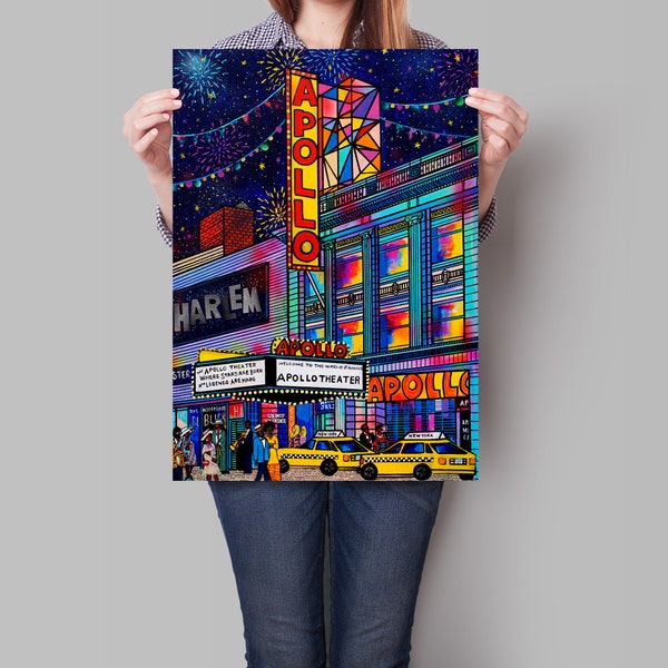 Apollo Theater Harlem - New York Art - New York Home Decor -Harlem Art - New York print -New York Gift-Harlem New York Art-Harlem art print