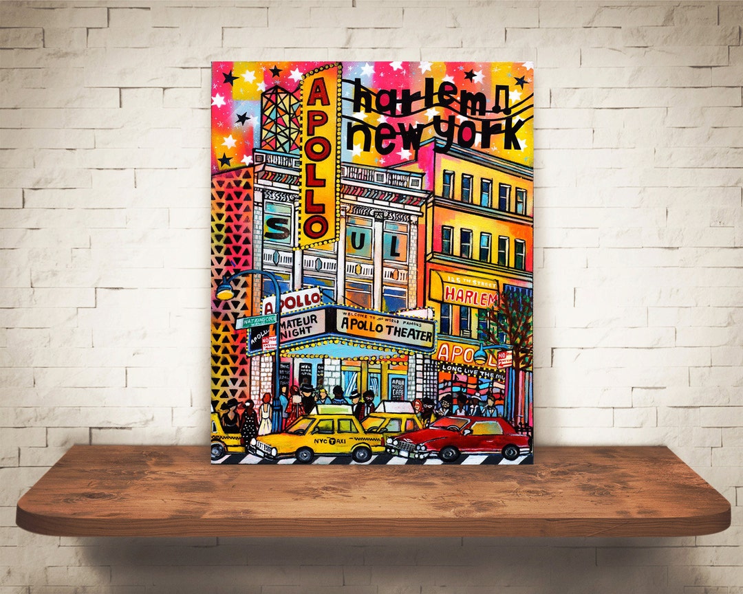 Apollo Theater Harlem Art Print – New York Canvas Giclée - Etsy