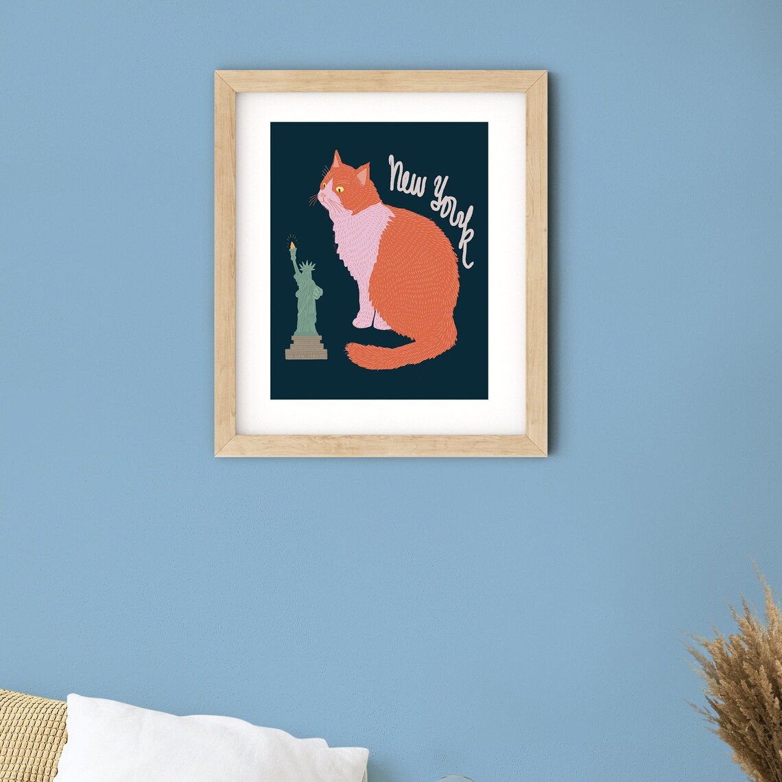 Cat Art Print/cat Illustration /cat Print Wall Art/art Print Cat/cat ...