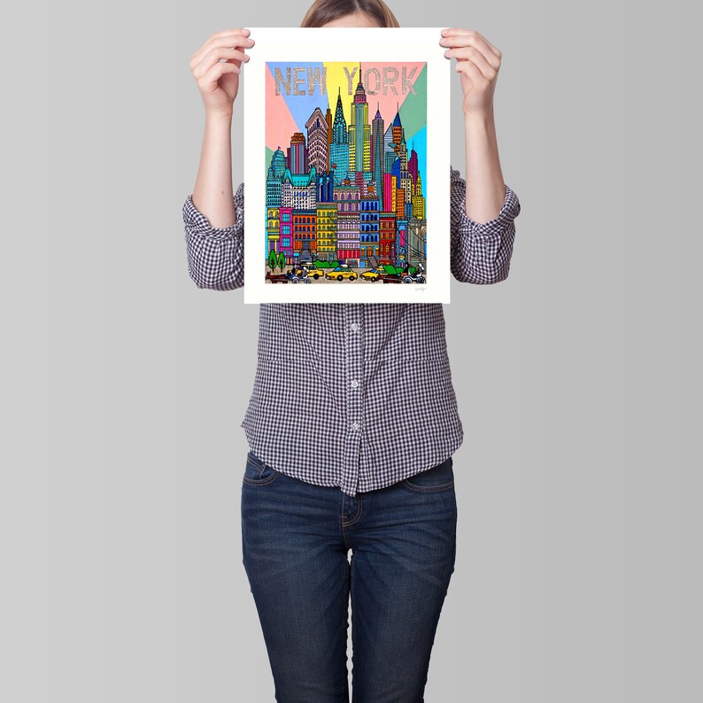 New York Artnew York Art Printgiclee Art Printnew York Art Etsy