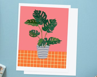 Plants Art print/Monstera plants/plants print/Monstera art print