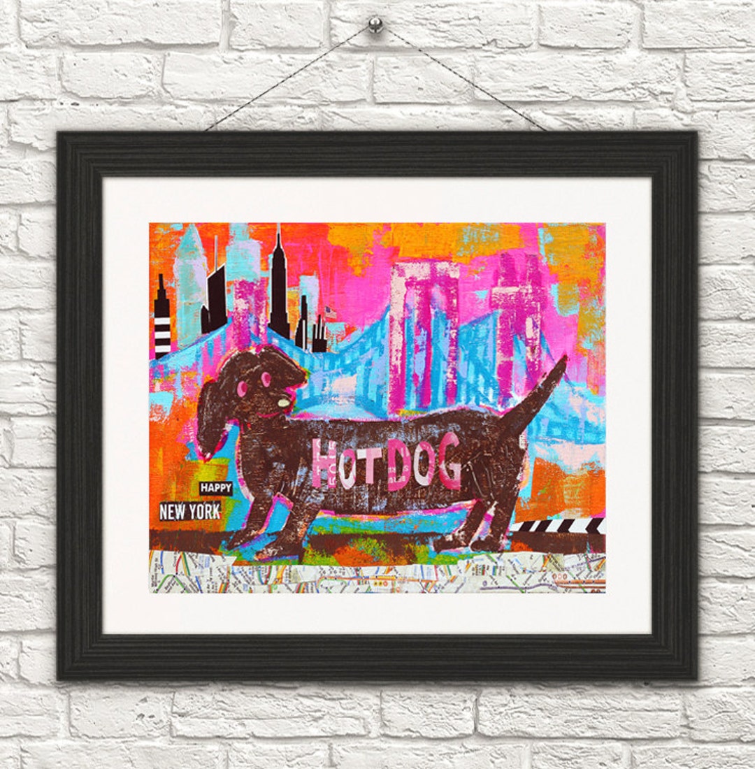 Dachshund Art Print-dachshund Gift-dachshund Print- Dog Art