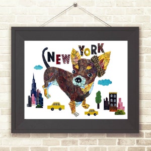 Landkarte Hund New York CHIHUAHUA