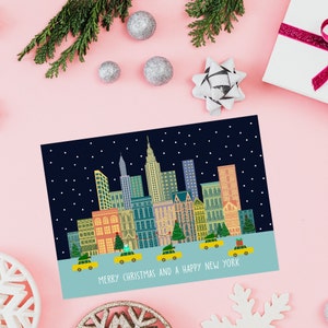 New York City Holiday card / Greeting card NEW YORK/New York Holiday card/ Christmas card from NY /Christmas New York card image 4