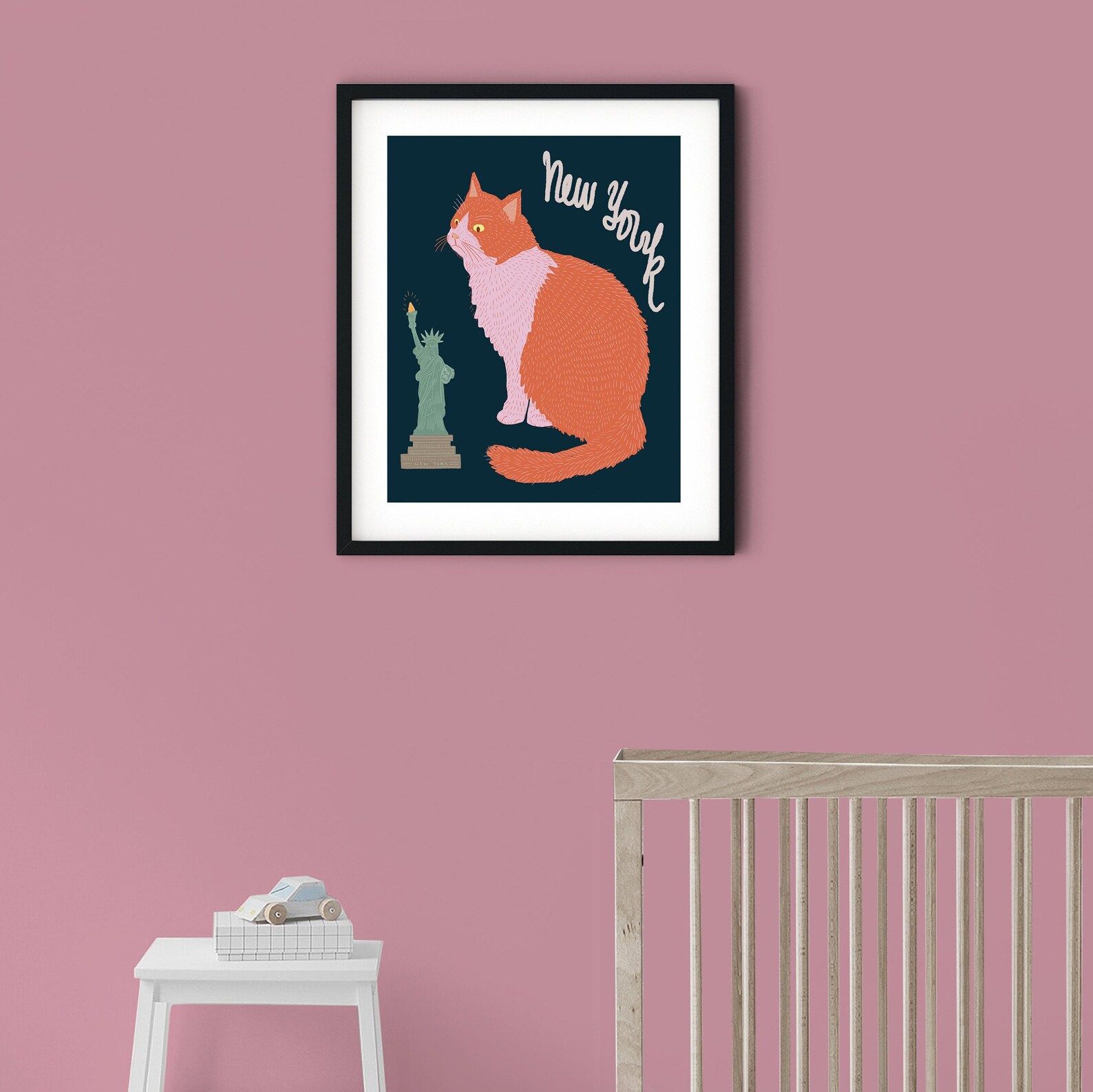 Cat Art Print/cat Illustration /cat Print Wall Art/art Print Cat/cat ...
