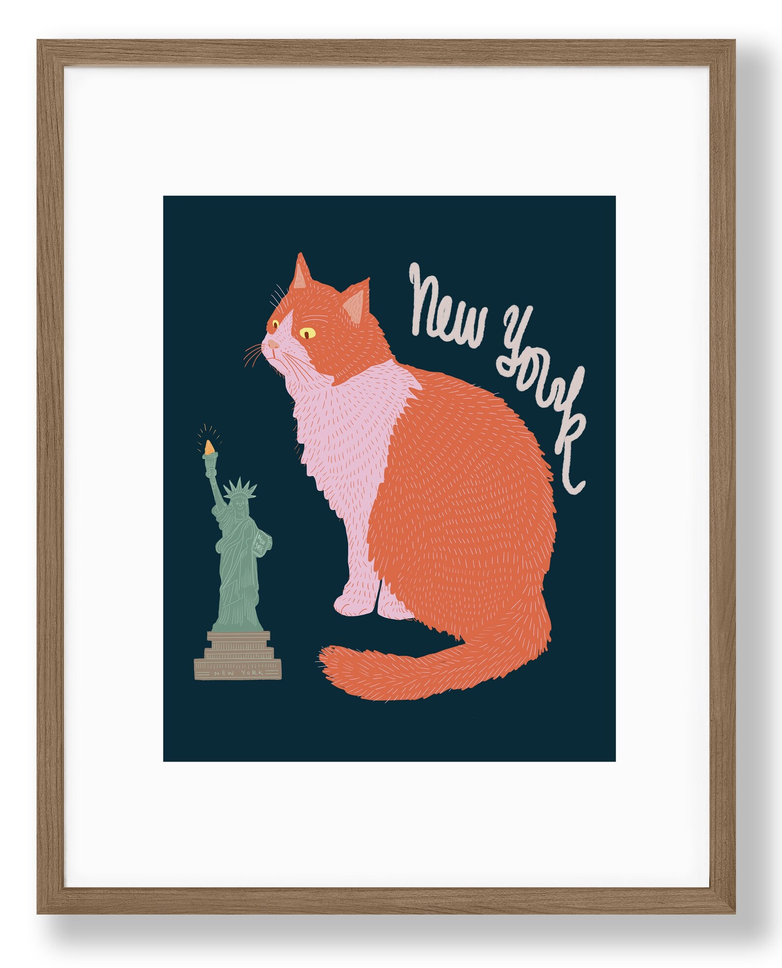 Cat Art Print/cat Illustration /cat Print Wall Art/art Print Cat/cat ...