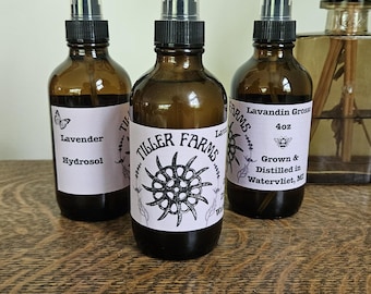 Pure Lavandin Grosso Hydrosol: Michigan Grown Lavender Spray (4oz)