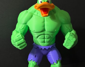 3D printed Hulk Daffy Duck