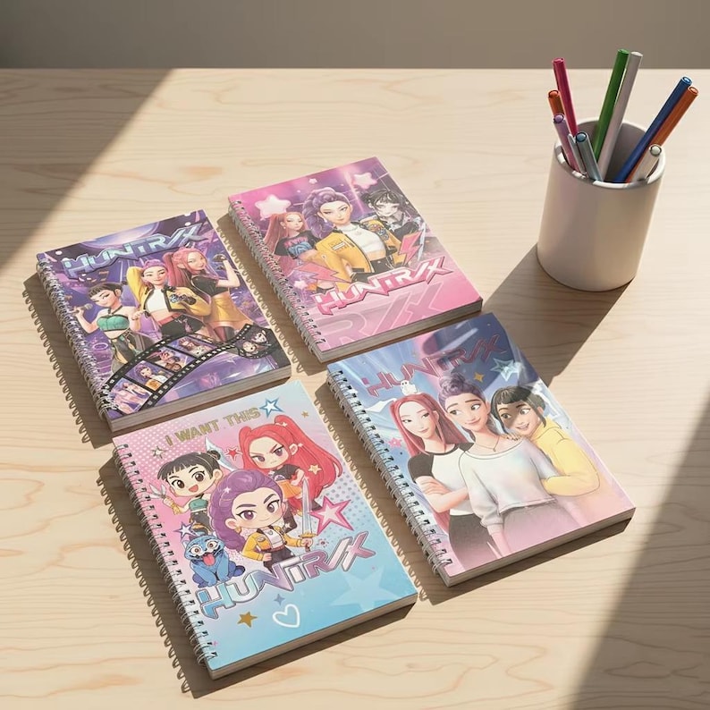 Kpop Demon Hunter Anime Notebook – Coil-bound Journal - Etsy