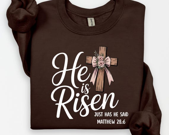 He has risen shirt, easter shirt, Christian Shirt, Jesus Easter Shirt, jesus christ easter, bunny shirt, faith shirt, Christian Faith Shirt