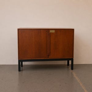 Danish Mid-Century Modern Bar Cabinet Refrigerator. Delivery Priced Separately.