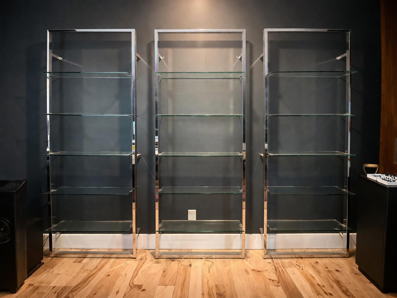 Vintage Chrome Shelving Unit - Etsy