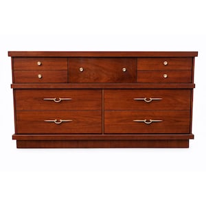 Haddon Hall Mid-Century Modern Lowboy Dresser. Delivery Priced Separately.