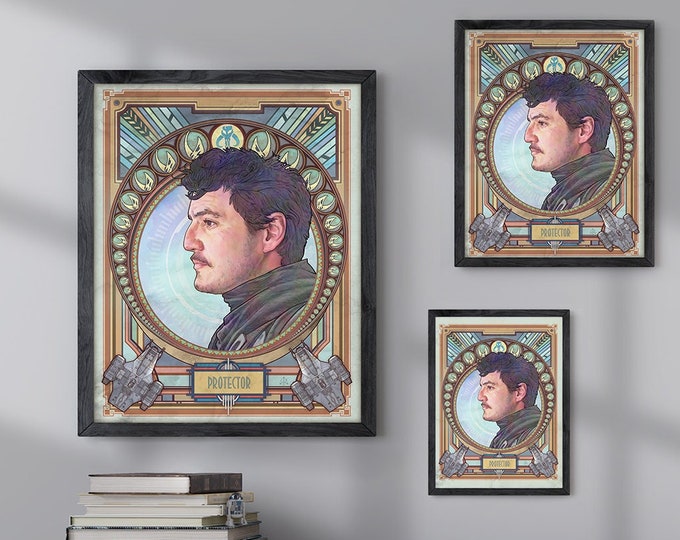 The Mandalorian No Helmet Din Djarin Pedro Pascal Unmasked Protector