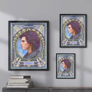 Anakin Skywalker- Star Wars Hayden Christensen Clone Wars Illustration Portrait Poster Print - 4 Sizes Available