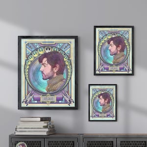 Cassian Jeron Andor Star Wars Rogue One Diego Luna Rebel May the Fourth Illustration Portrait Poster Print - 4 Sizes Available