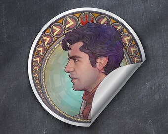 Poe Dameron Star Wars 3" Vinyl Laptop or Water Bottle Weatherproof Stickers by Jacob Sparks- Individual Decal or All 8!