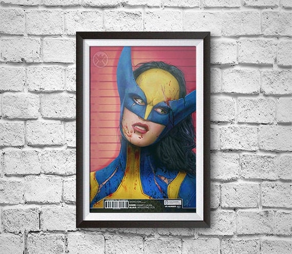 X-23 Wolverine Mugshot Poster Print – Marvel Comics Art by Jacob
