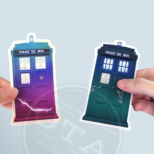 Cracked TARDIS Sticker | Doctor Who Vinyl Decal | 11th Doctor and Amy ...