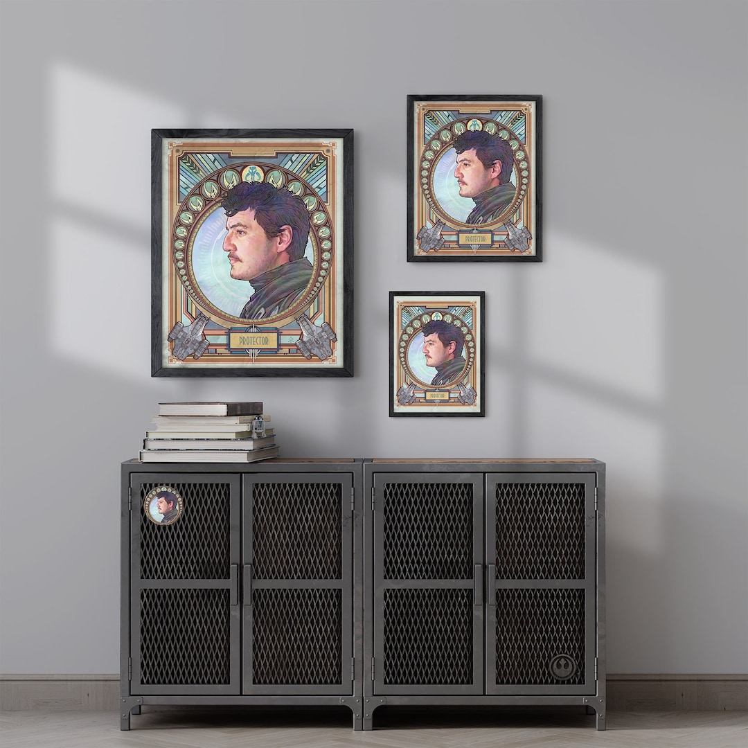 The Mandalorian No Helmet Din Djarin Pedro Pascal Unmasked Etsy