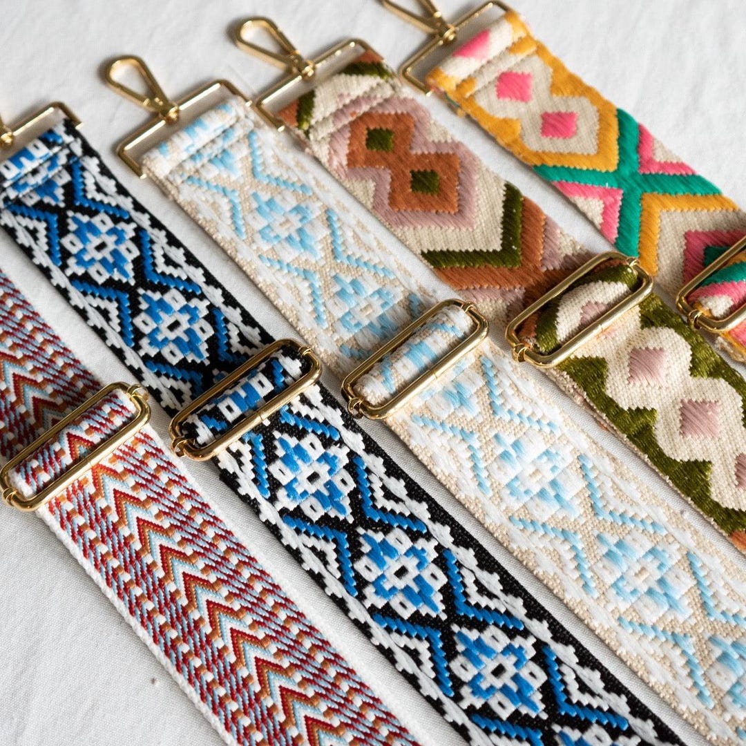 Harding Pattern Strap Bag Straps | 30 Styles - Etsy