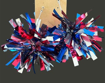 Pendientes de oropel de celebración