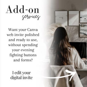 Personalization Service Add-on, Custom Baby Shower Website Invitation, We Edit for You - Text, Photo, Links & RSVP Setup