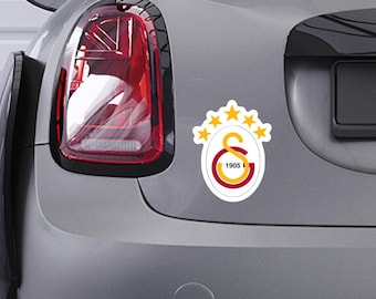 Autocollant de voiture Galatasaray LOGO 5 étoiles noir env. 10 cm CIMBOM Turquie